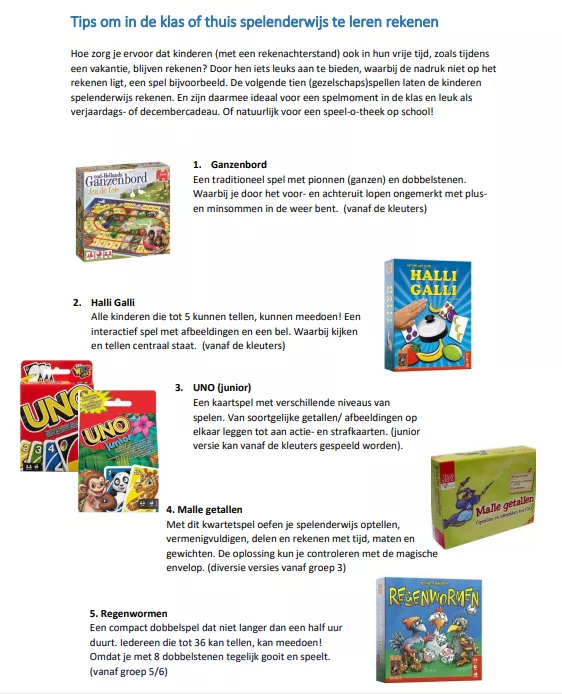 10 speltips om spelenderwijs te leren rekenen 10 speltips om spelenderwijs te leren rekenen