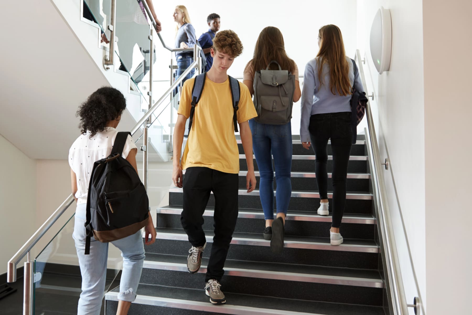 MBO student Specialisten Passend Onderwijs trappenhuis