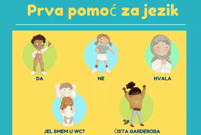 Eerste Hulp Bij Taal poster – Servisch Eerste Hulp Bij Taal poster – Servisch