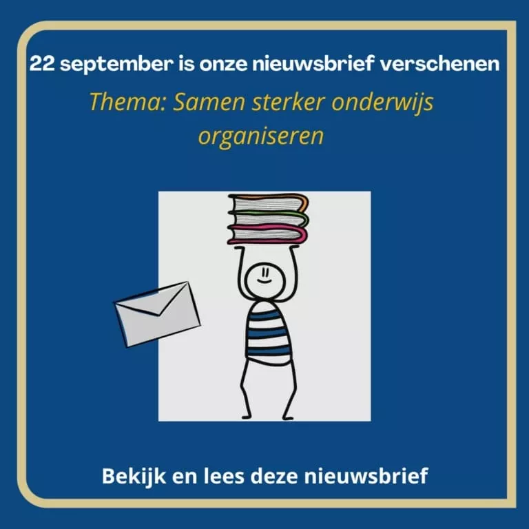 Nieuwsbrief: Samen sterker onderwijs organiseren